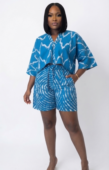 2 Piece Short Set| Crop Style