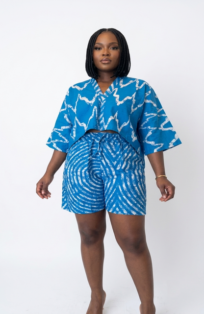 2 Piece Short Set| Crop Style