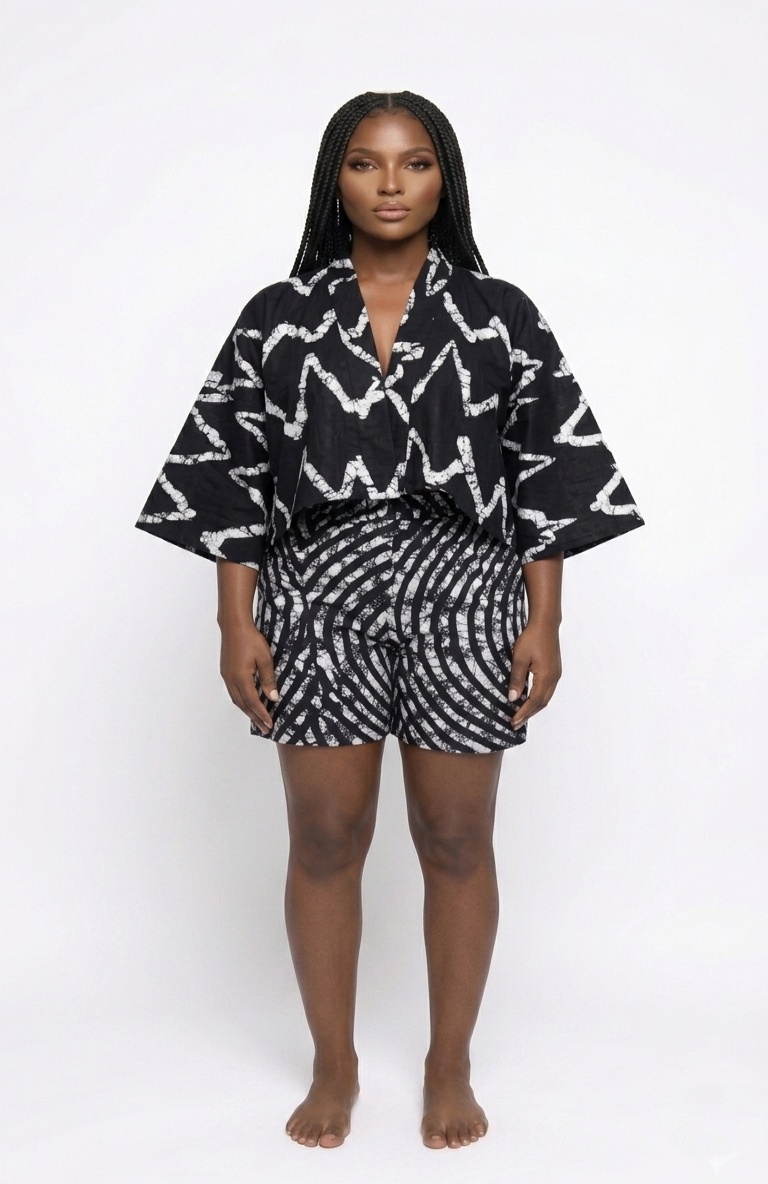 2-piece Short Set| Crop Style
