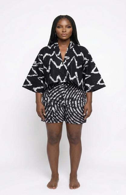 2-piece Short Set| Crop Style
