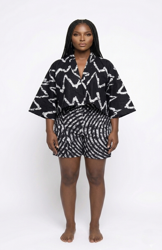 2-piece Short Set| Crop Style